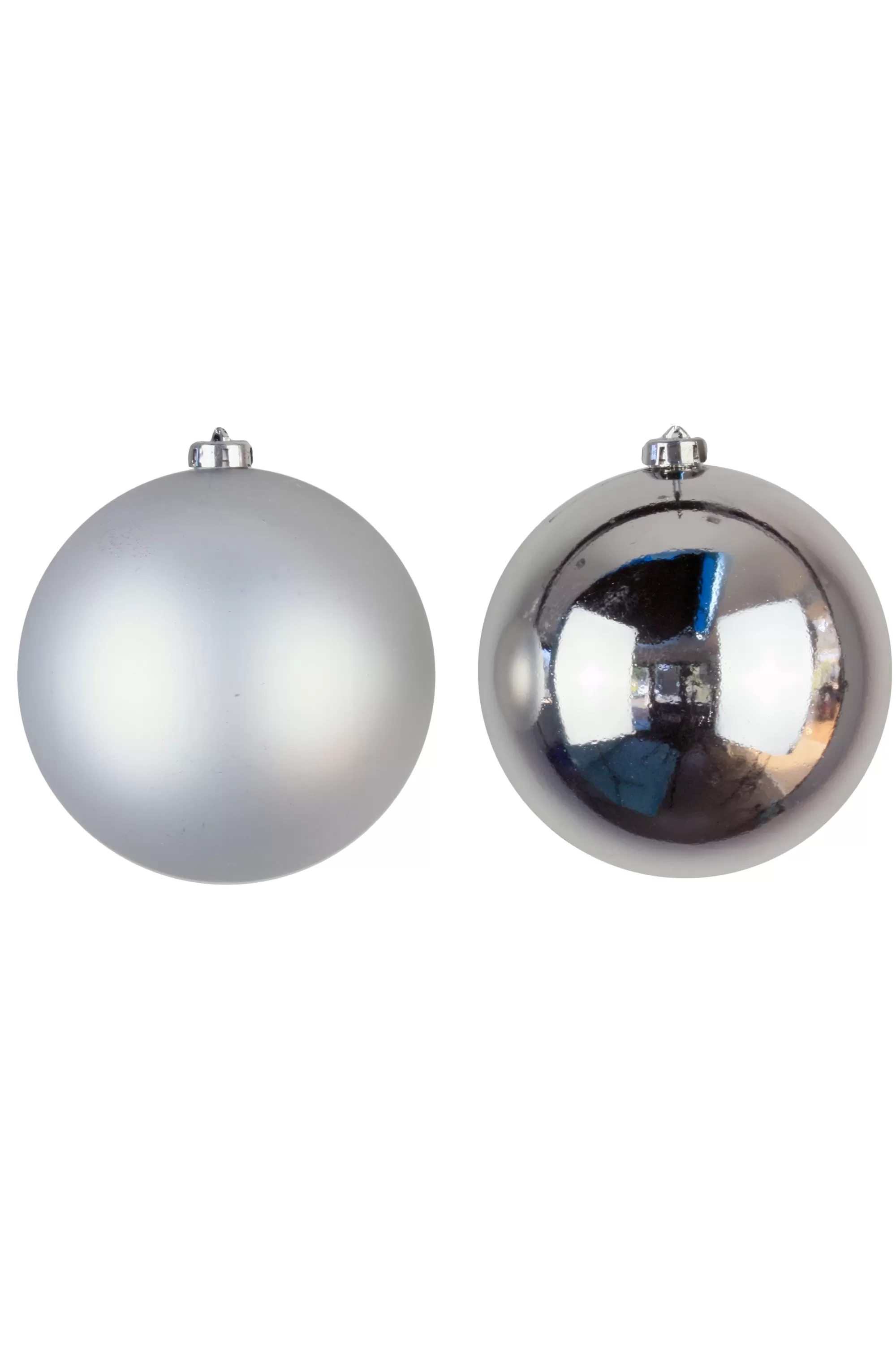 Fashion Christmas Tree World 10Cm Silver Bauble Set Shiny/Matt (60 Pc)