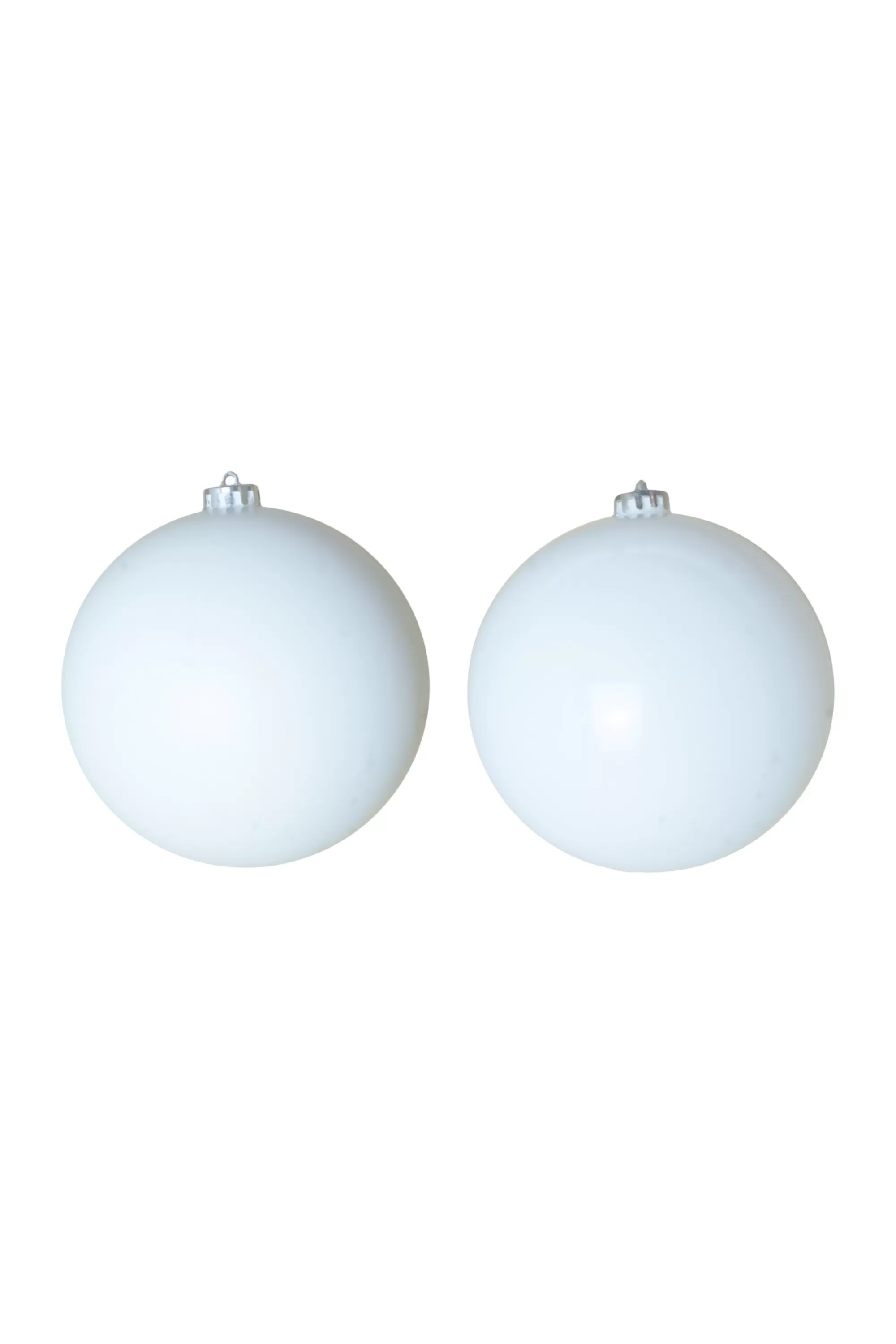 Hot Christmas Tree World 15Cm White Bauble Set Shiny/Matt (40 Pc)