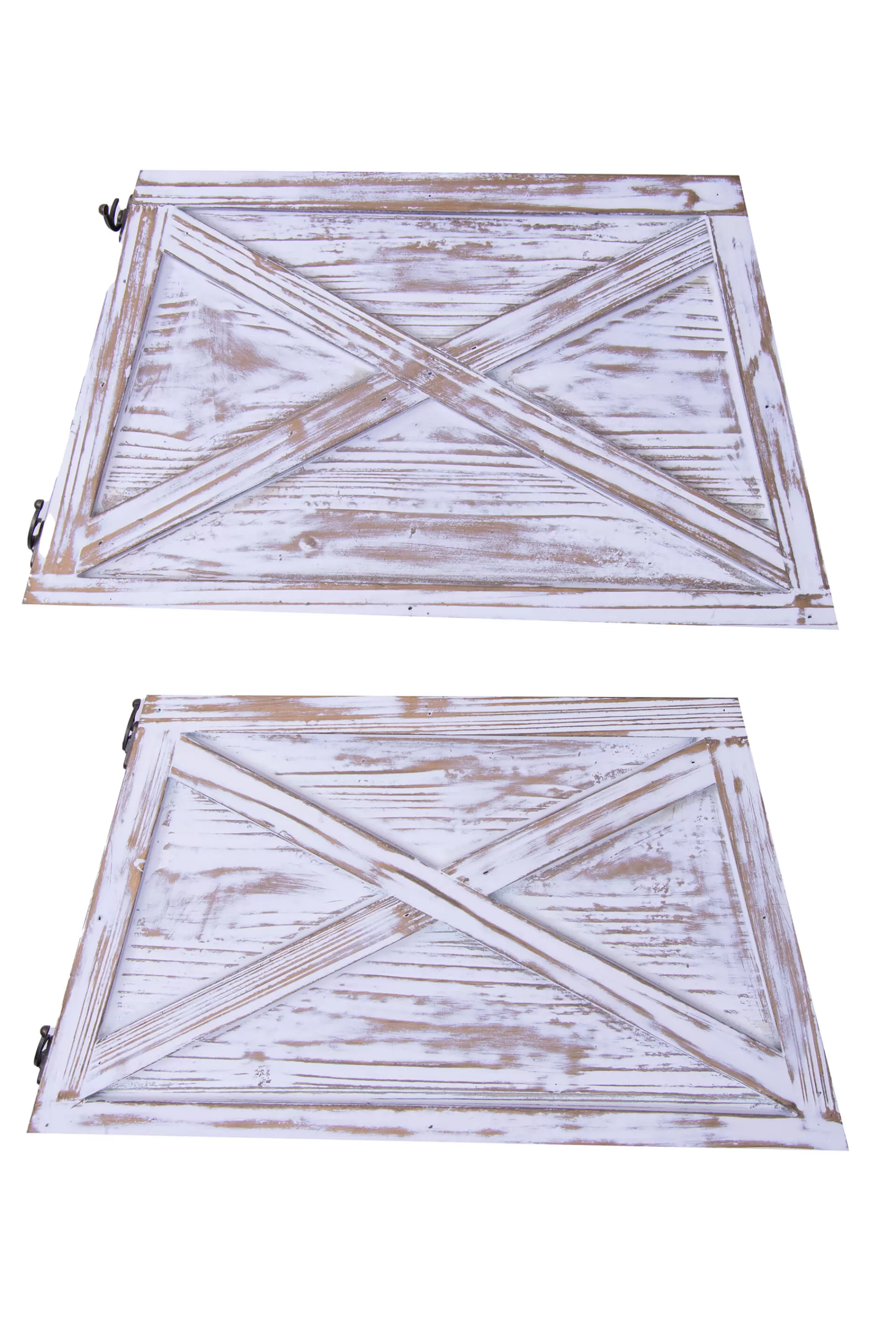 Best Sale Christmas Tree World Brushed White & Gold Wooden Christmas Tree Skirt (Fits 4Ft-6Ft Trees)