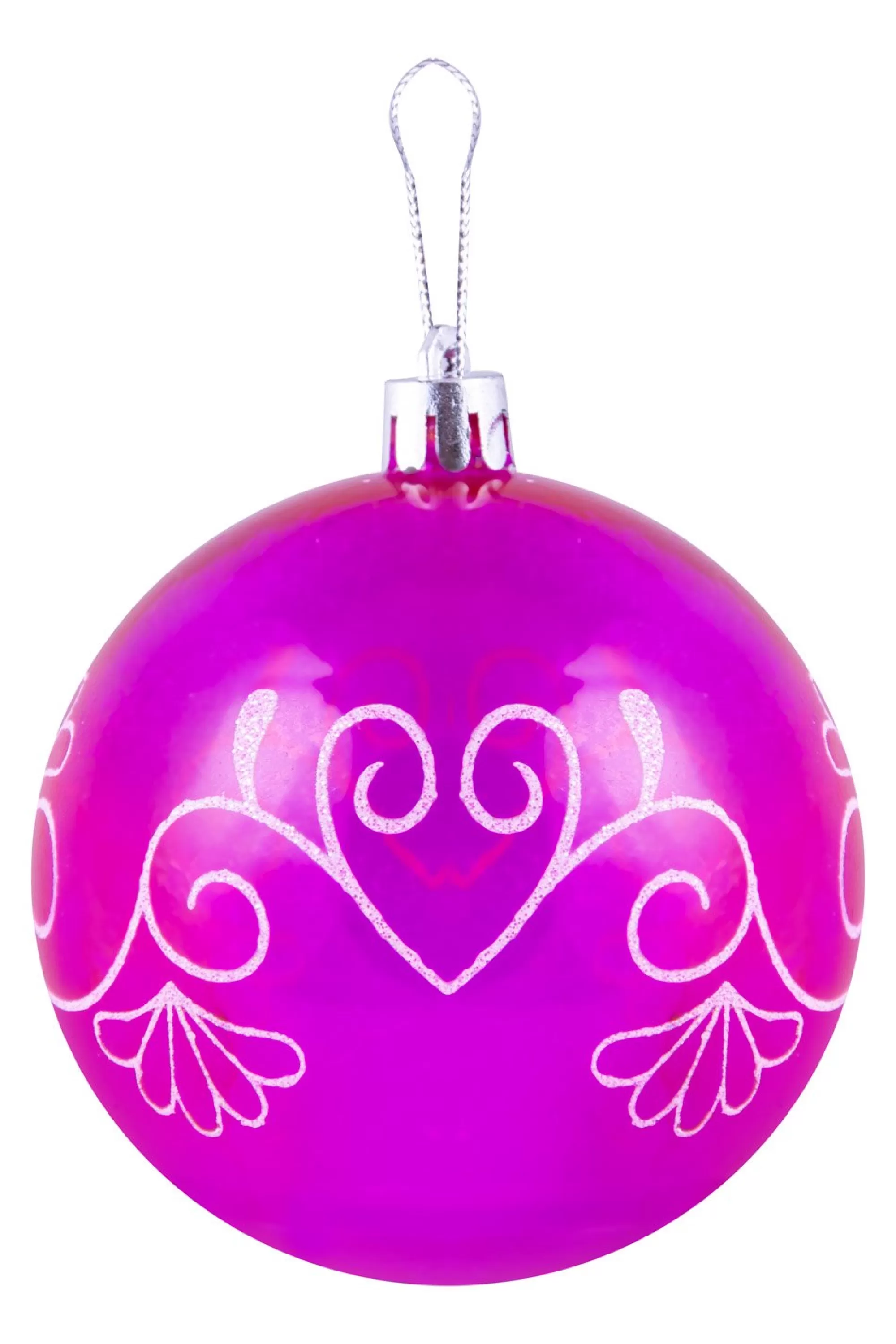 Hot Christmas Tree World Hand Painted Shatterproof Bauble Design 1 (12 Pack)