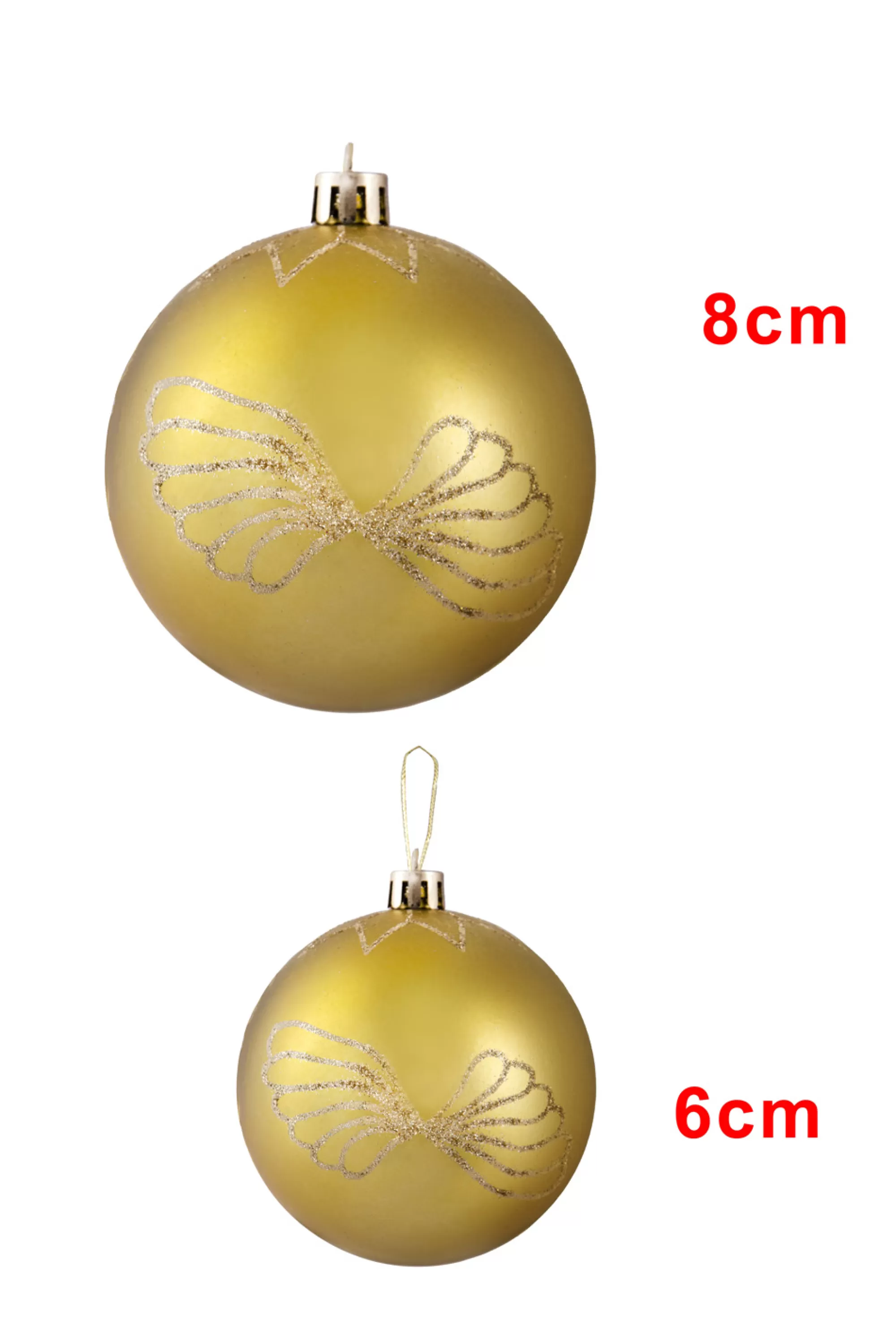 Best Christmas Tree World Hand Painted Shatterproof Bauble Design 21 (12 Pack)