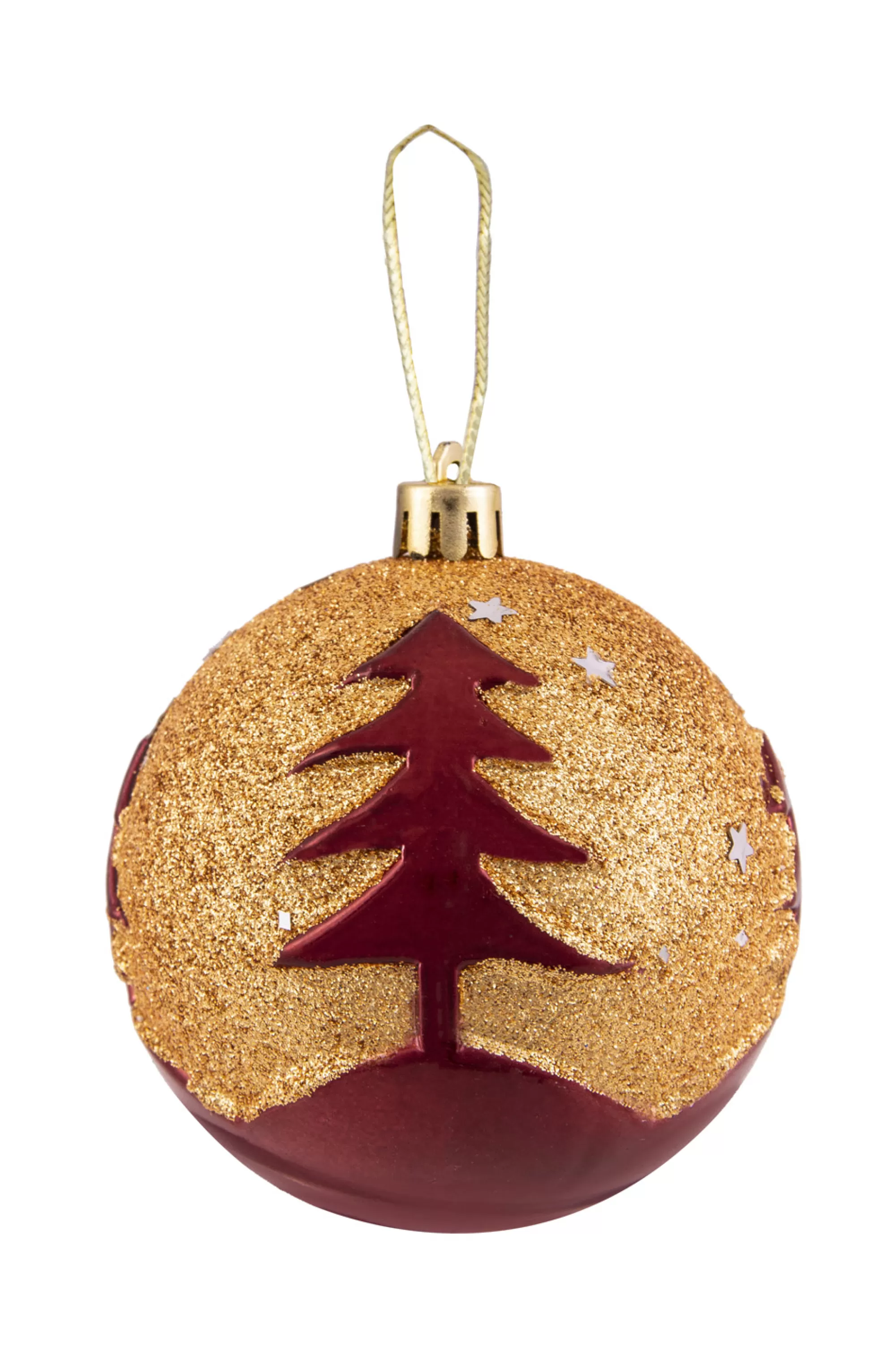 New Christmas Tree World Hand Painted Shatterproof Bauble Design 36 (12 Pack)