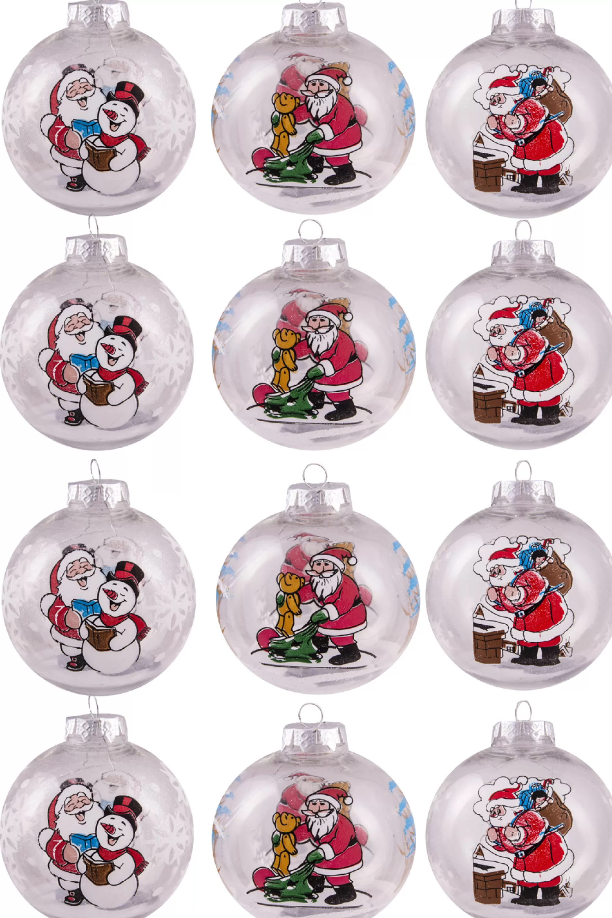 Best Christmas Tree World Hand Painted Shatterproof Bauble Design 40 (9-12 Pack)