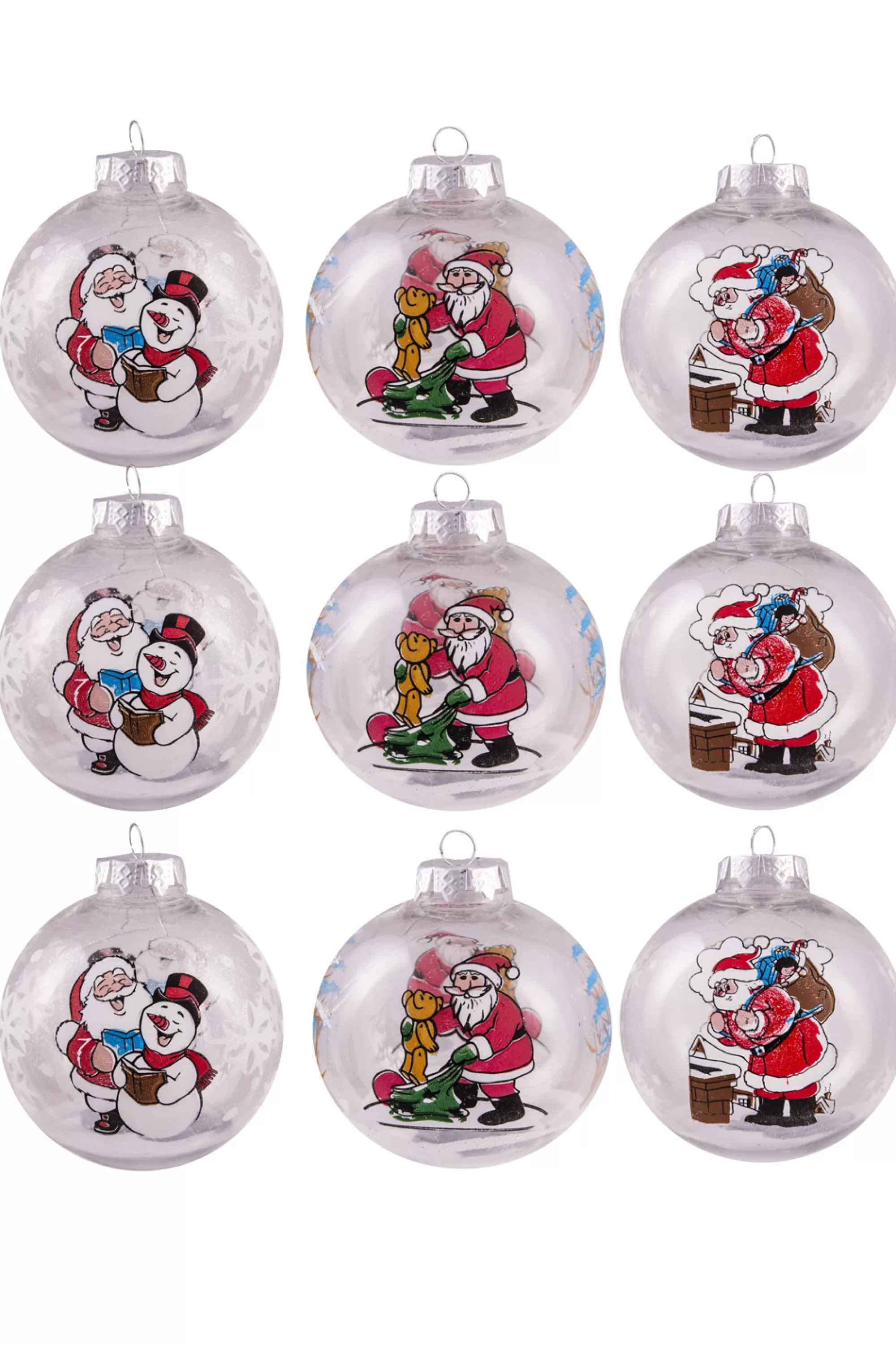 Best Christmas Tree World Hand Painted Shatterproof Bauble Design 40 (9-12 Pack)