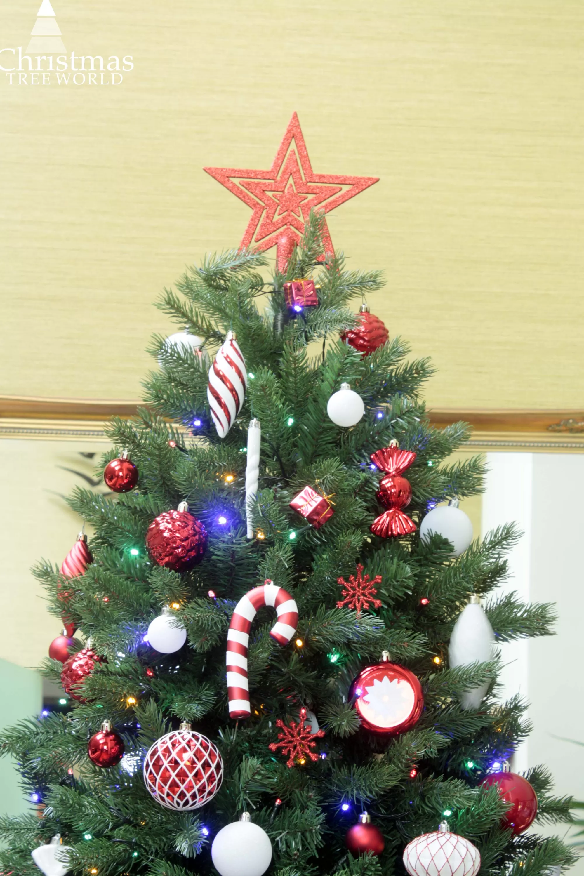 Best Christmas Tree World The 10Ft Ultra Devonshire Fir Pre-Lit With Warm White/Multicoloured Colour Change Leds