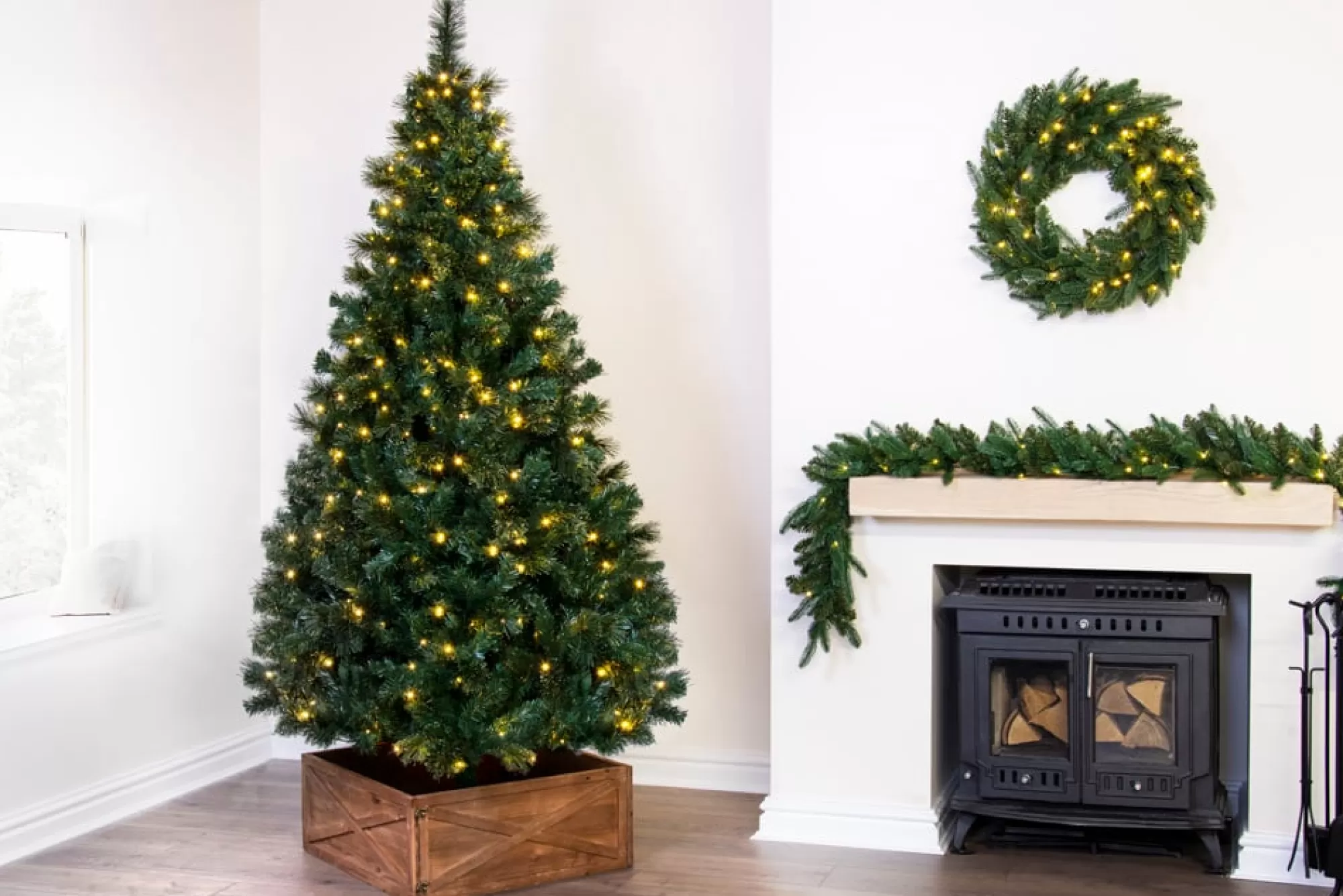 Flash Sale Christmas Tree World The 12Ft Pre-Lit Majestic Dew Pine Tree