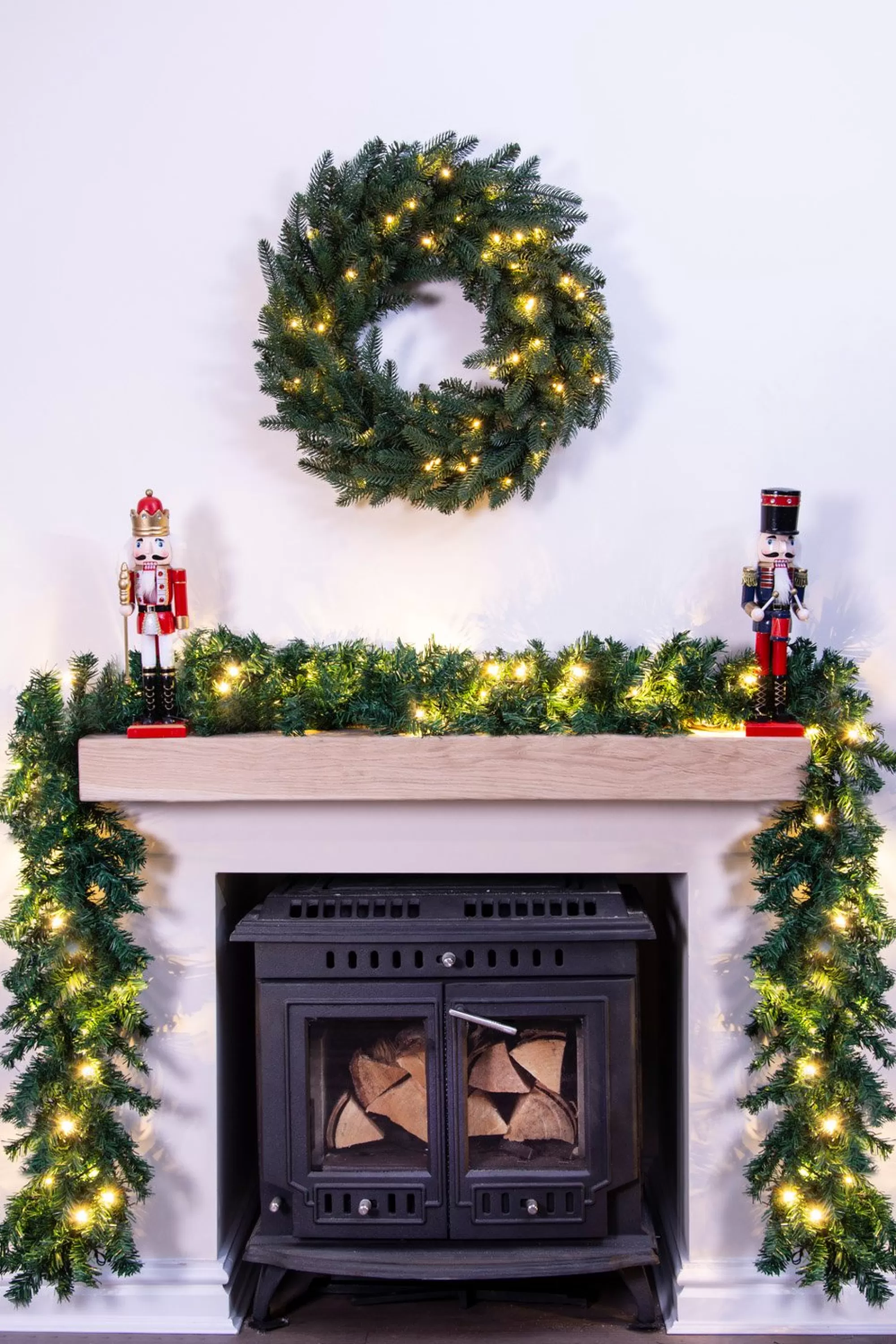 Online Christmas Tree World The 270Cm Pre-Lit Connectable Plain Garland