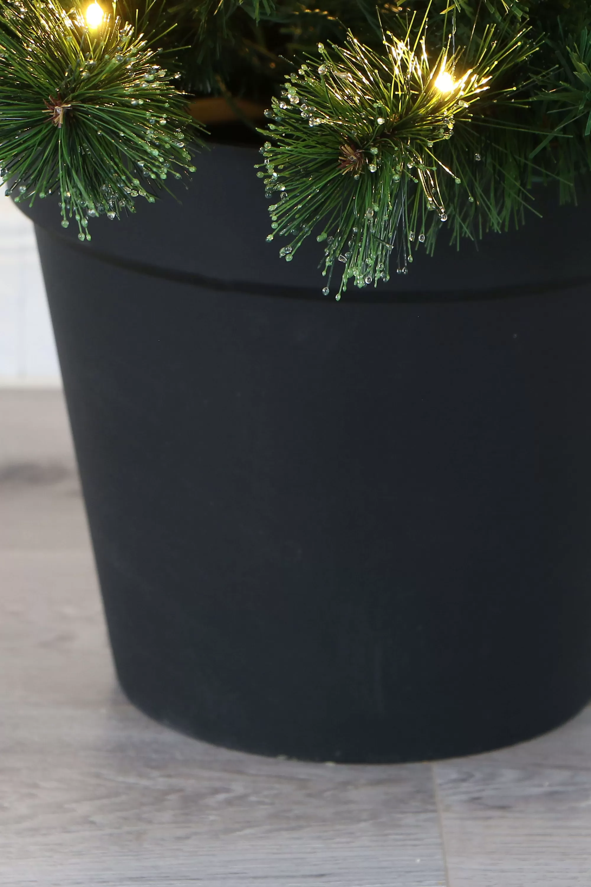 Outlet Christmas Tree World The 4Ft Pre-Lit Majestic Dew Pine Potted Tree (Outdoor)