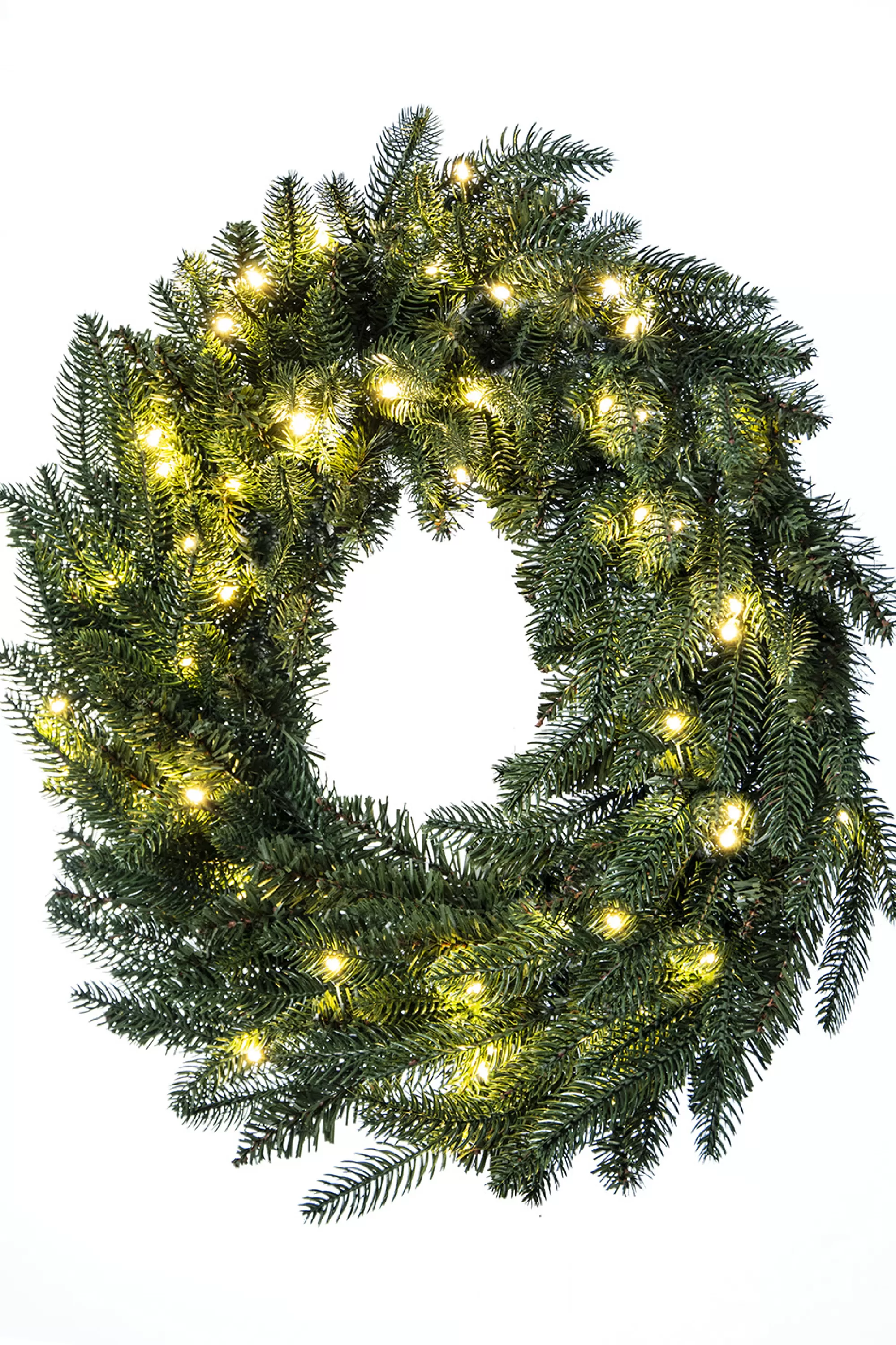 Flash Sale Christmas Tree World The 60Cm Pre-Lit Ultra Mixed Pine Wreath