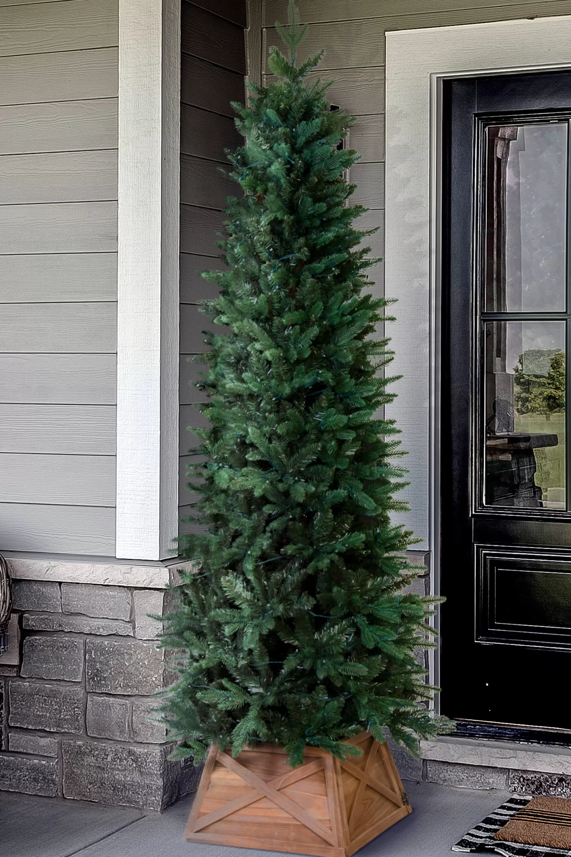 Shop Christmas Tree World The 6Ft Outdoor Ultra Slim Mixed Pine