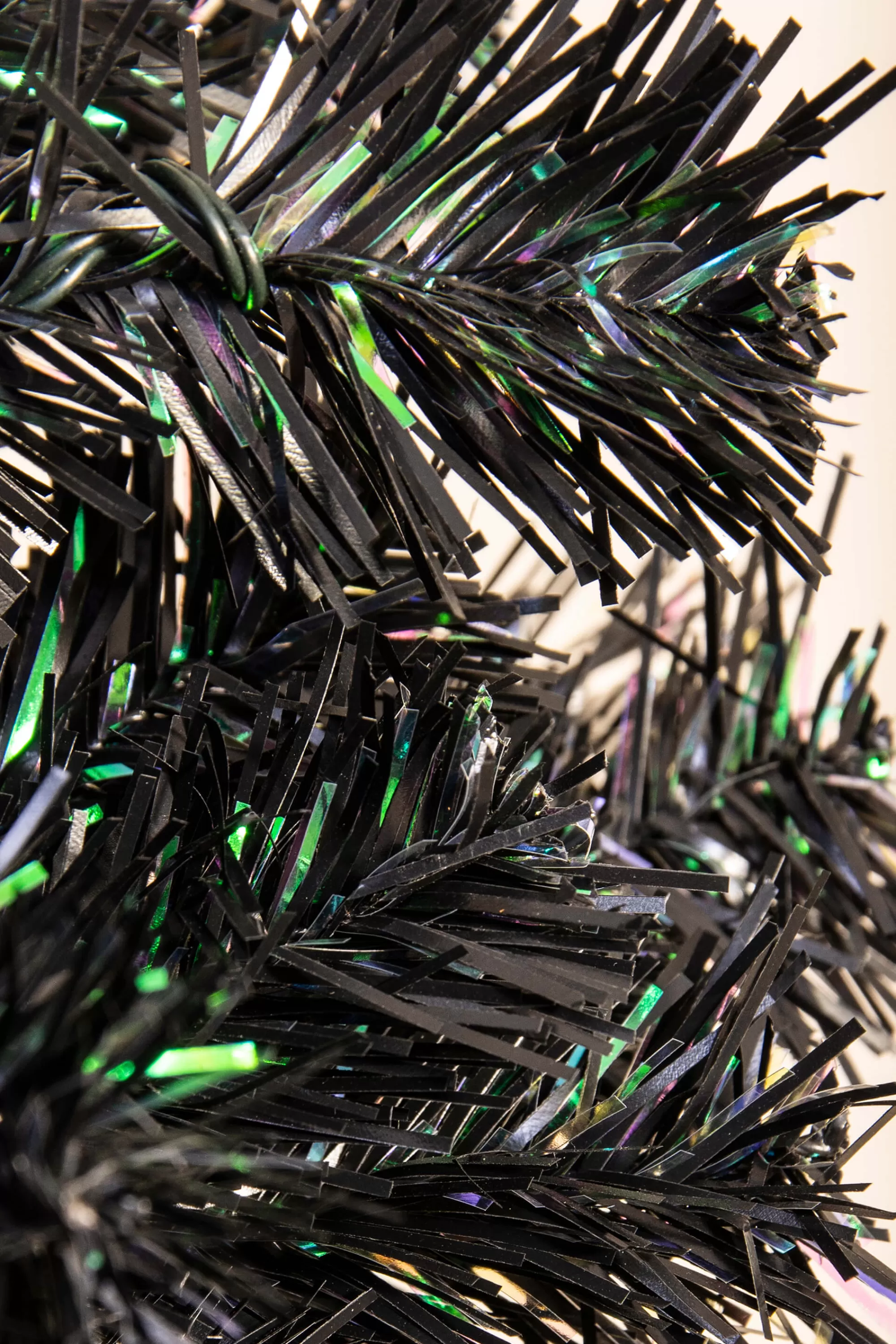 Outlet Christmas Tree World The Pre-Lit Black Iridescence Pine Tree With Warm White Lights (6Ft To 7Ft)