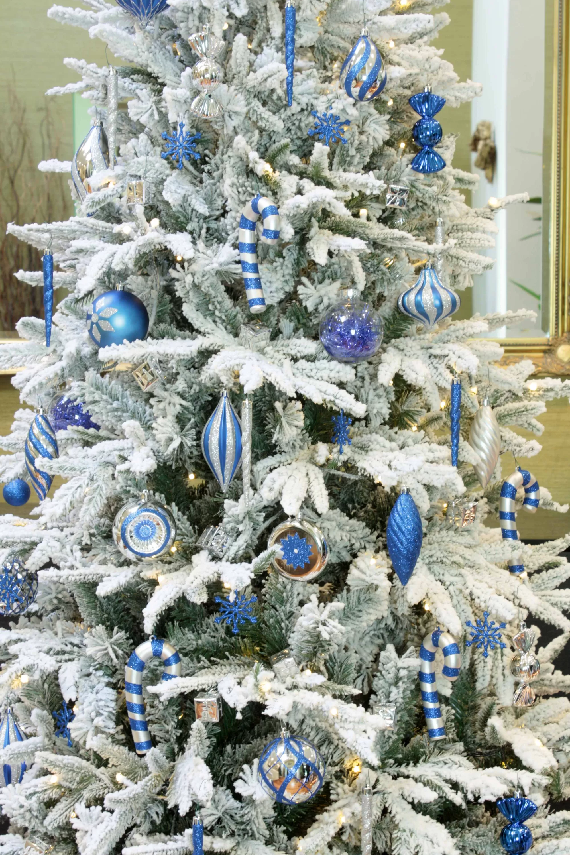 Outlet Christmas Tree World The Pre-Lit Snowy Alpine Tree Warm White (4Ft To 12Ft)