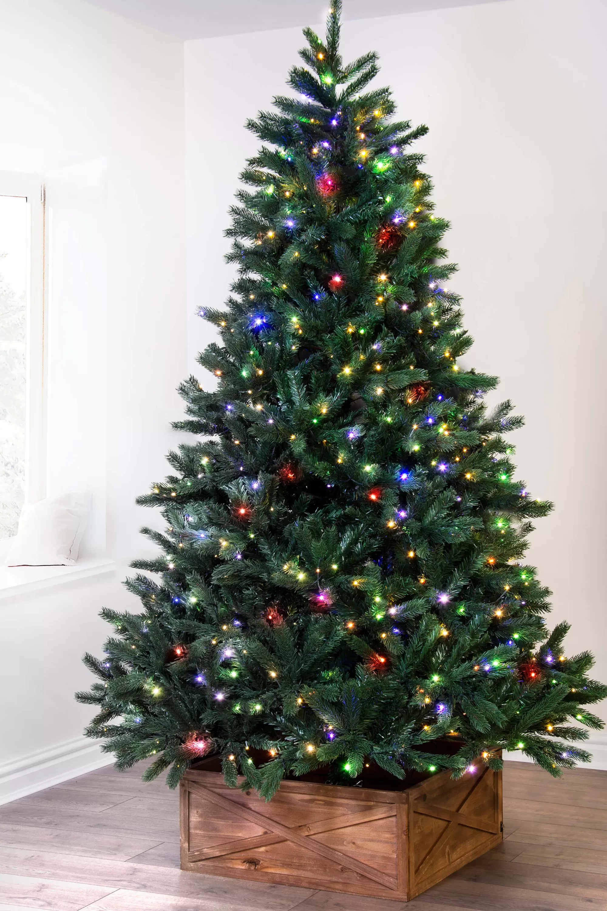 Cheap Christmas Tree World The Ultra Devonshire Fir Pre-Lit With Warm White/Multicoloured Leds (4Ft To 12Ft)