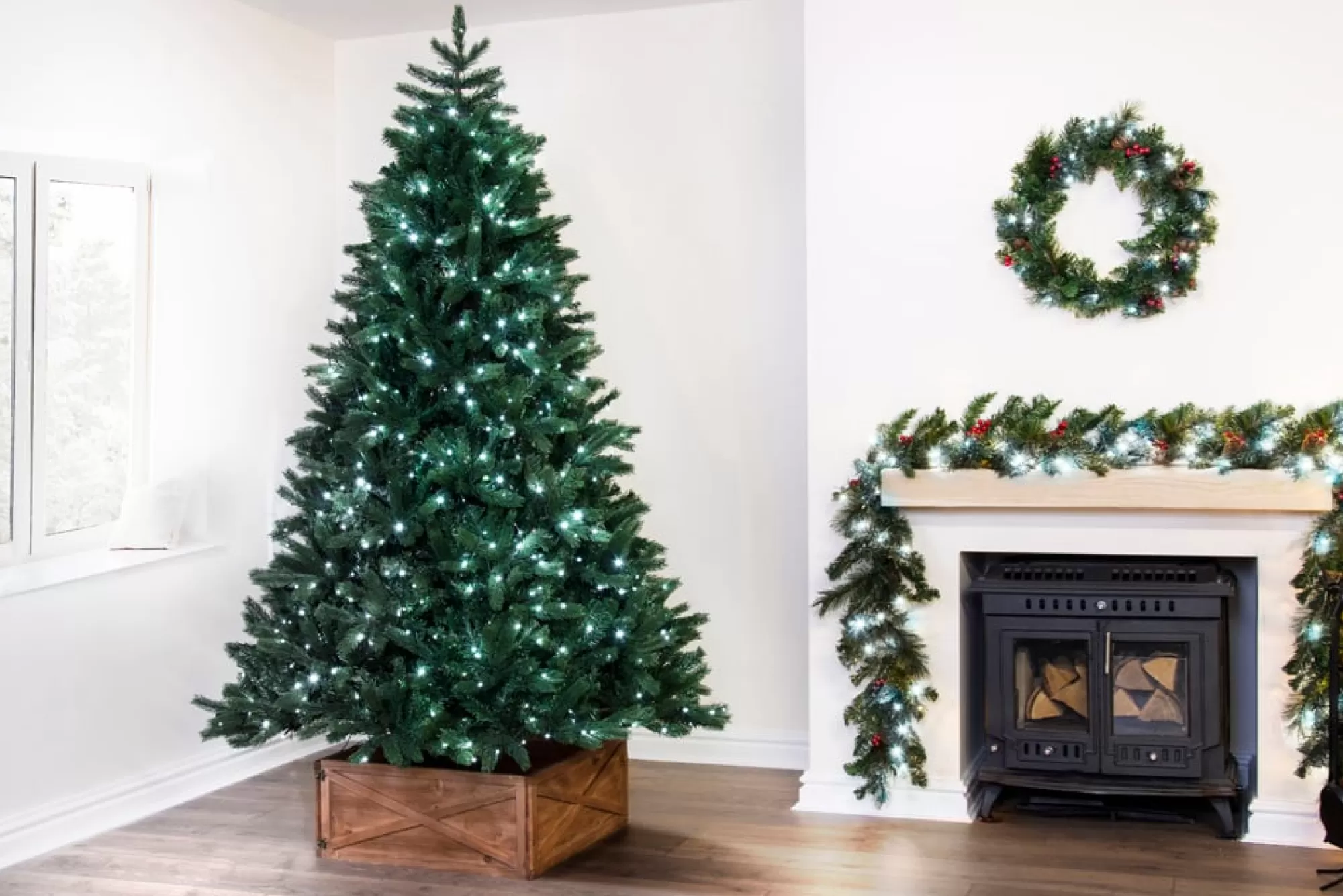 Online Christmas Tree World The Ultra Devonshire Fir Pre-Lit With Warm White/White Colour Change Leds (4Ft To 12Ft)
