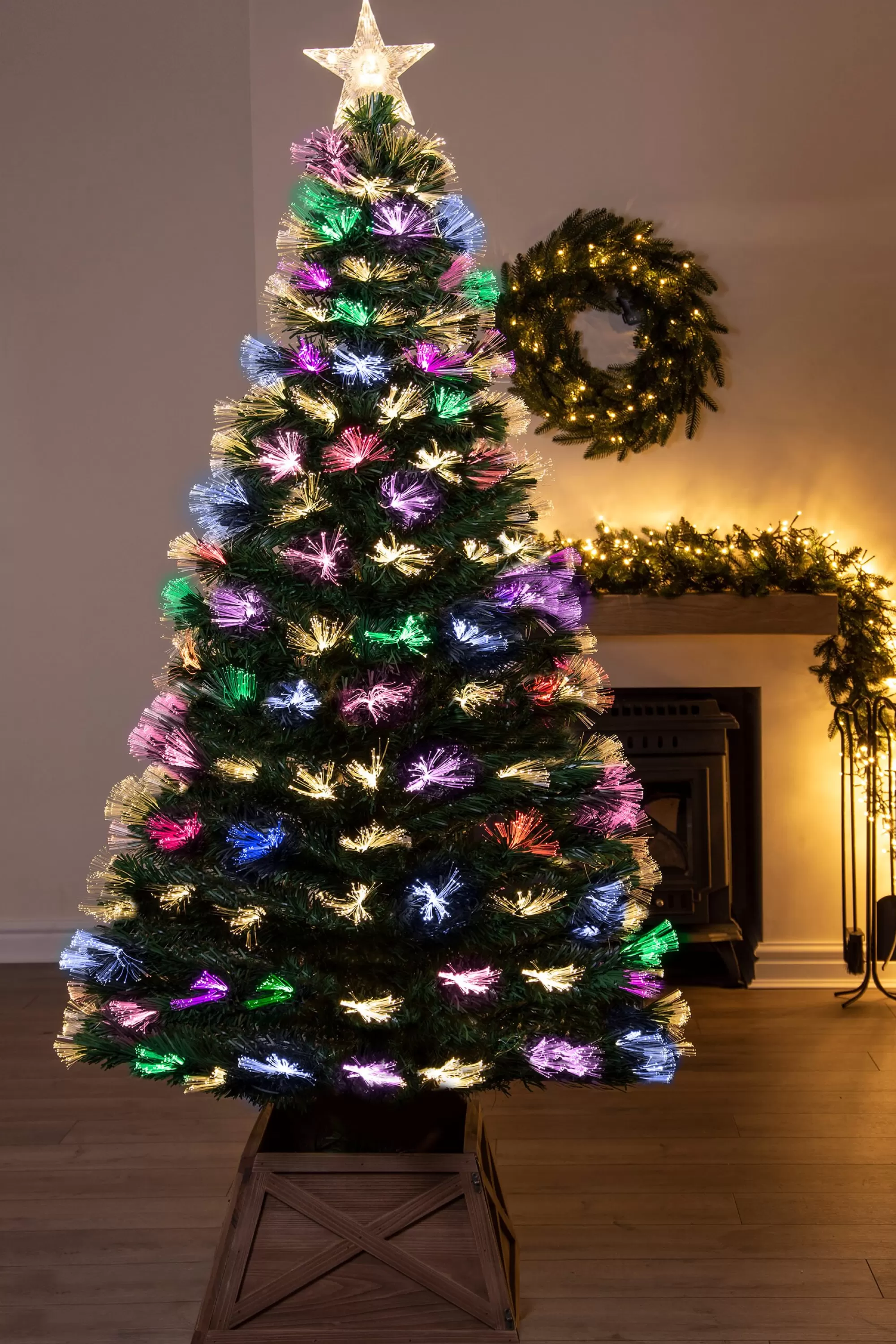 Store Christmas Tree World The Vesuvius Fir Fibre Optic Christmas Tree (3Ft To 8Ft)