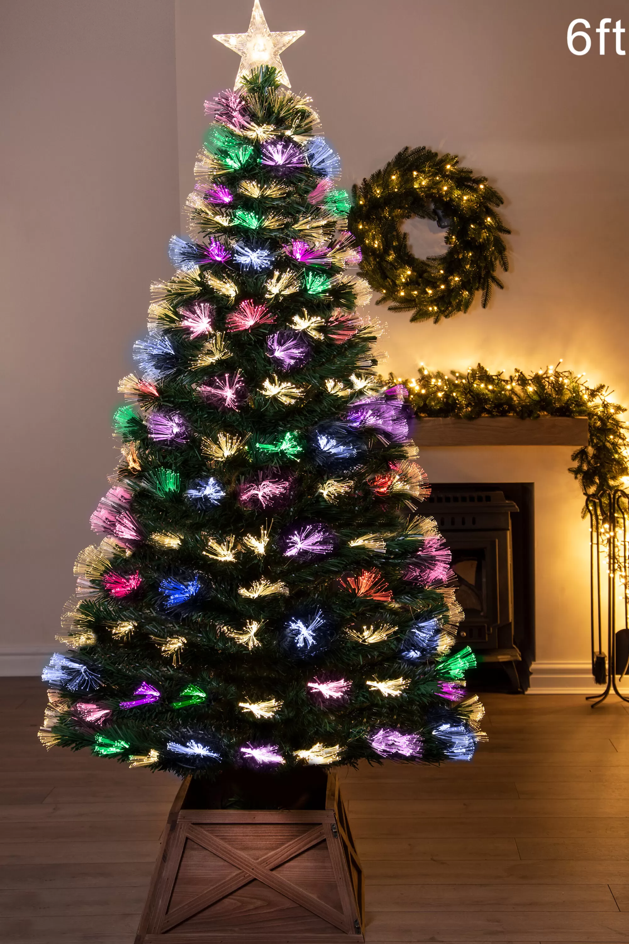 Sale Christmas Tree World The Vesuvius Fir Fibre Optic Christmas Tree (3Ft To 8Ft)