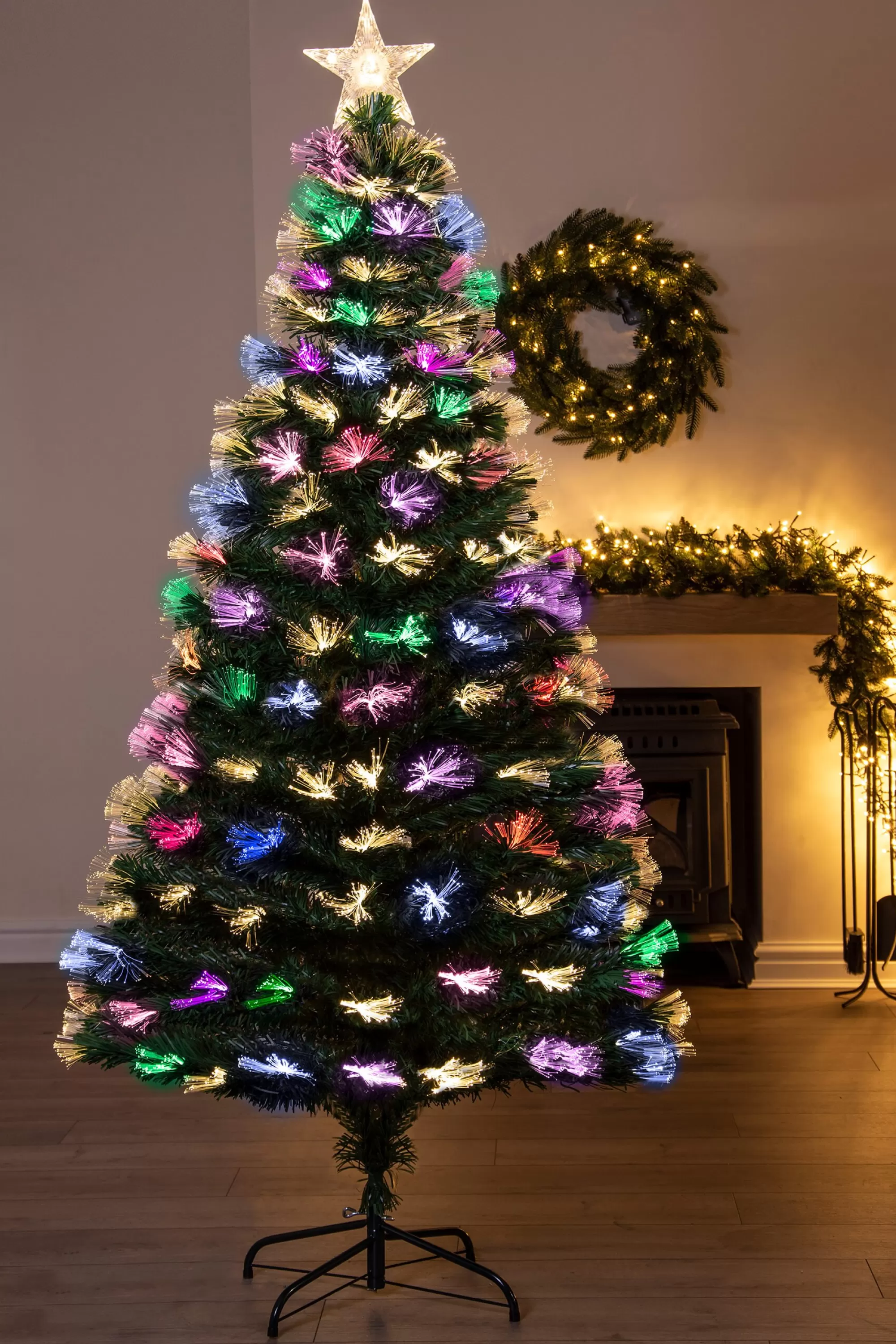 Store Christmas Tree World The Vesuvius Fir Fibre Optic Christmas Tree (3Ft To 8Ft)