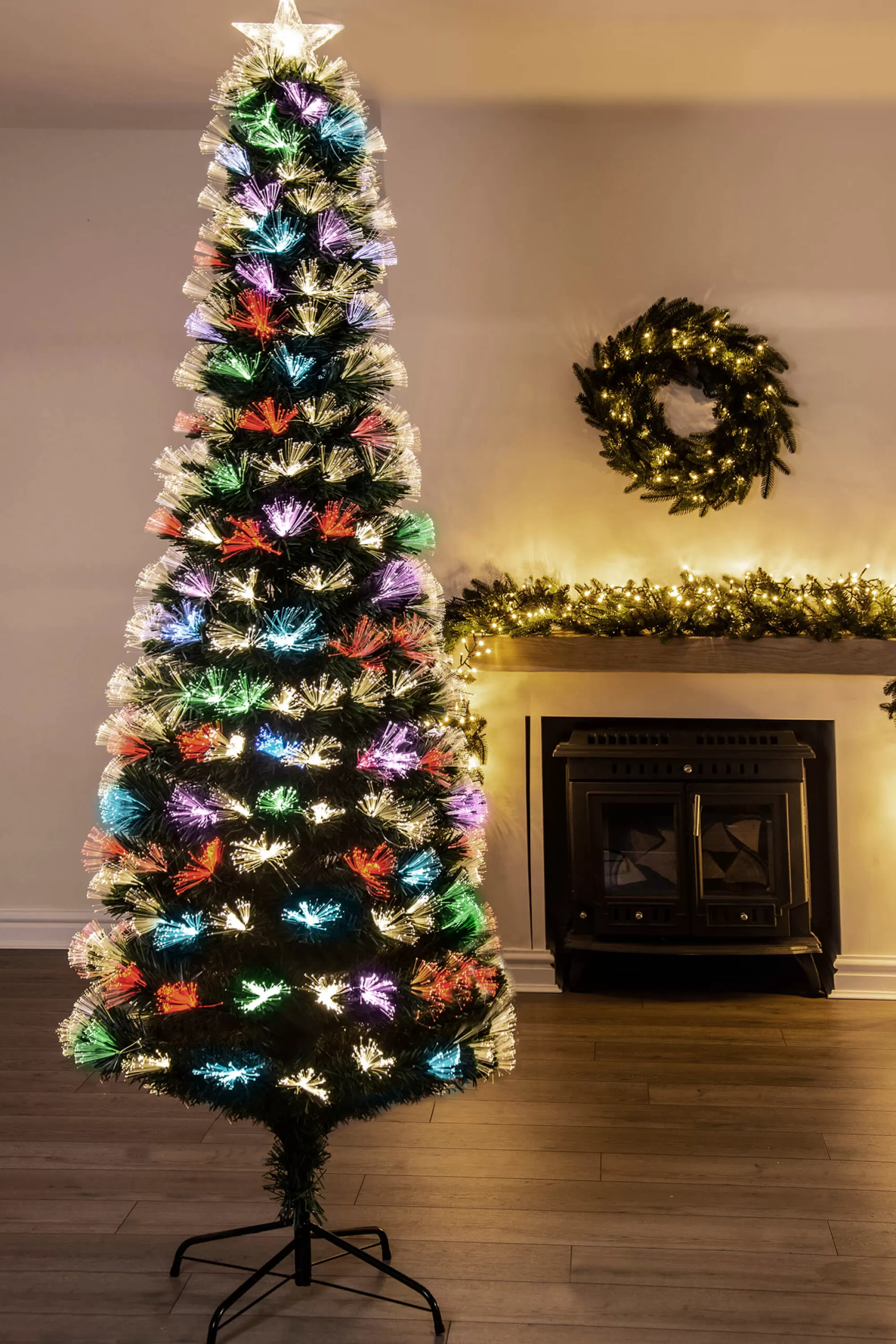Sale Christmas Tree World The Vesuvius Fir Fibre Optic Christmas Tree (3Ft To 8Ft)