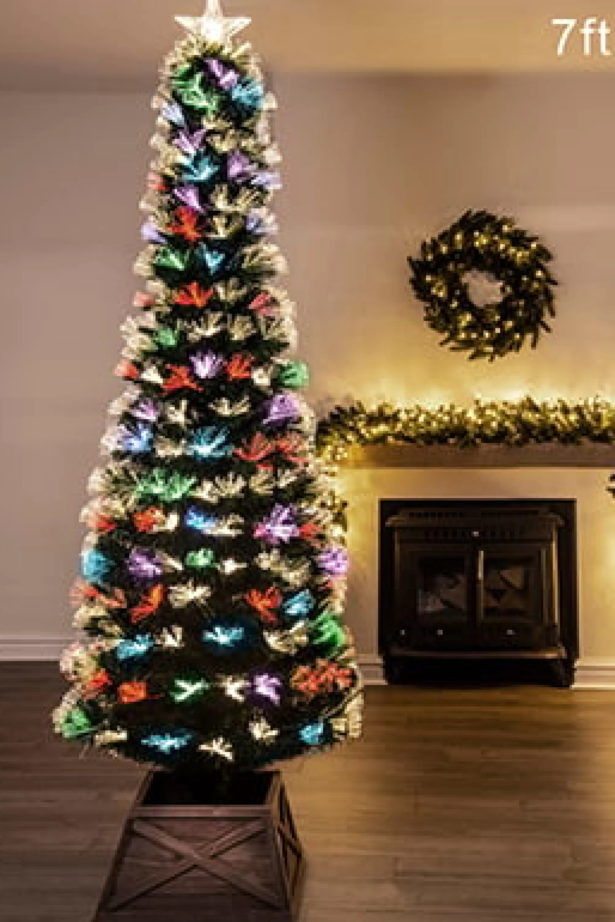 Store Christmas Tree World The Vesuvius Fir Fibre Optic Christmas Tree (3Ft To 8Ft)