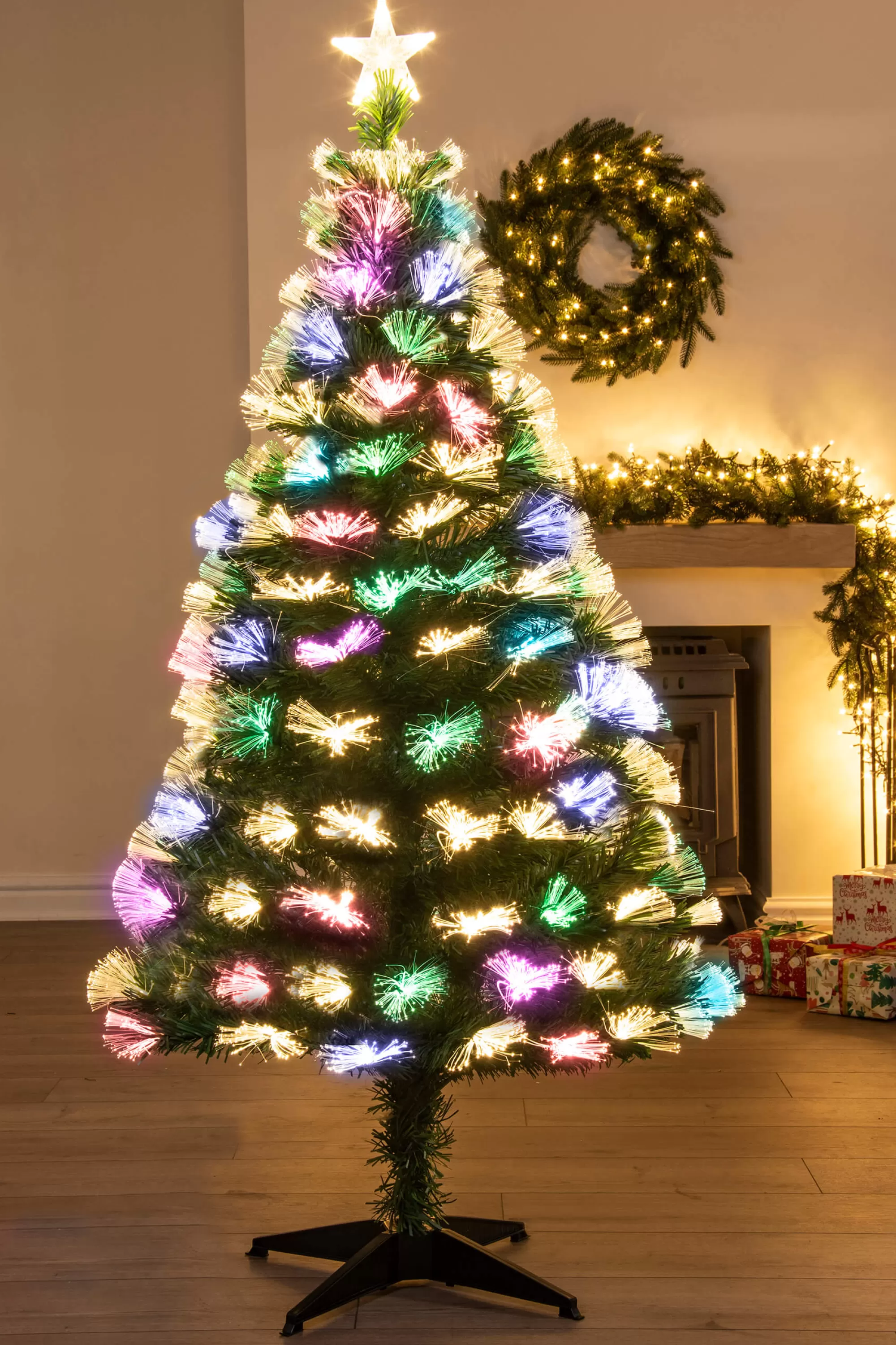 Store Christmas Tree World The Vesuvius Fir Fibre Optic Christmas Tree (3Ft To 8Ft)