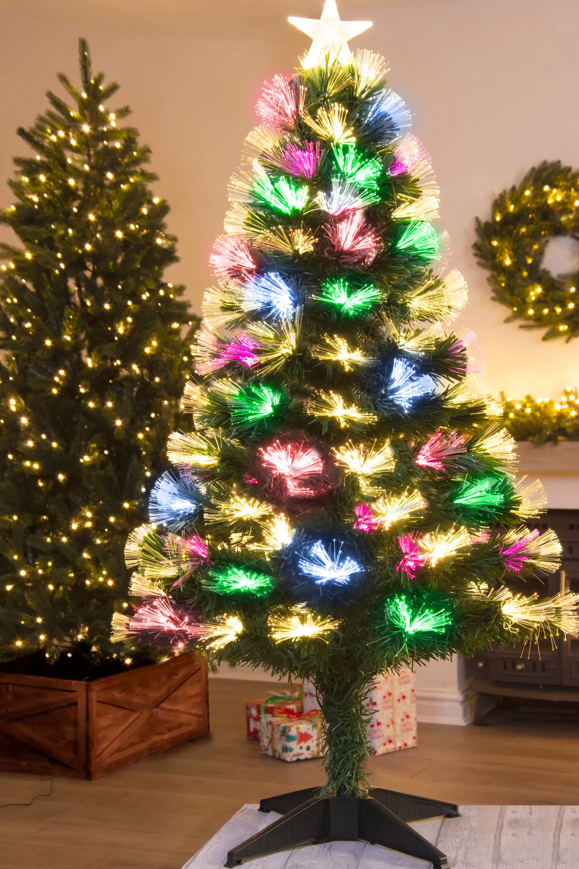 Store Christmas Tree World The Vesuvius Fir Fibre Optic Christmas Tree (3Ft To 8Ft)